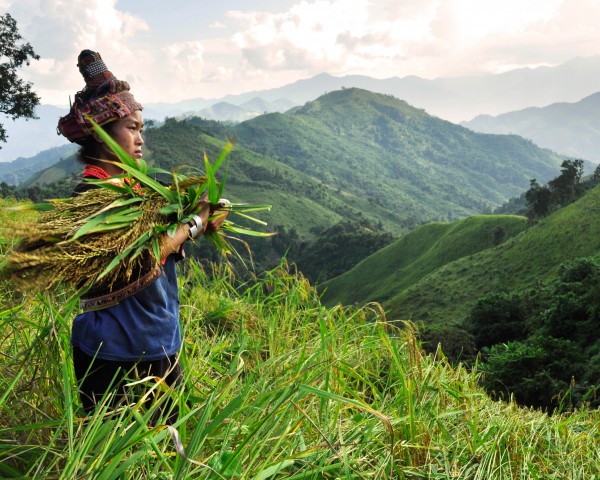 Rencontre ethnies nord Laos Indochine tribus montagnardes