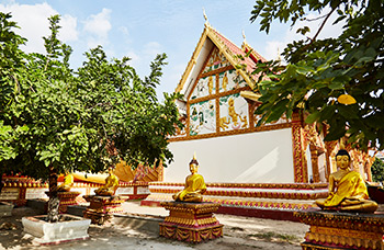 Vientiane Wat Si Muang marchés vol Oudomxay Muang La nord Laos premium
