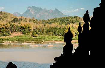 Circuit sud Vientiane voie routière Laos paysages rizières temples