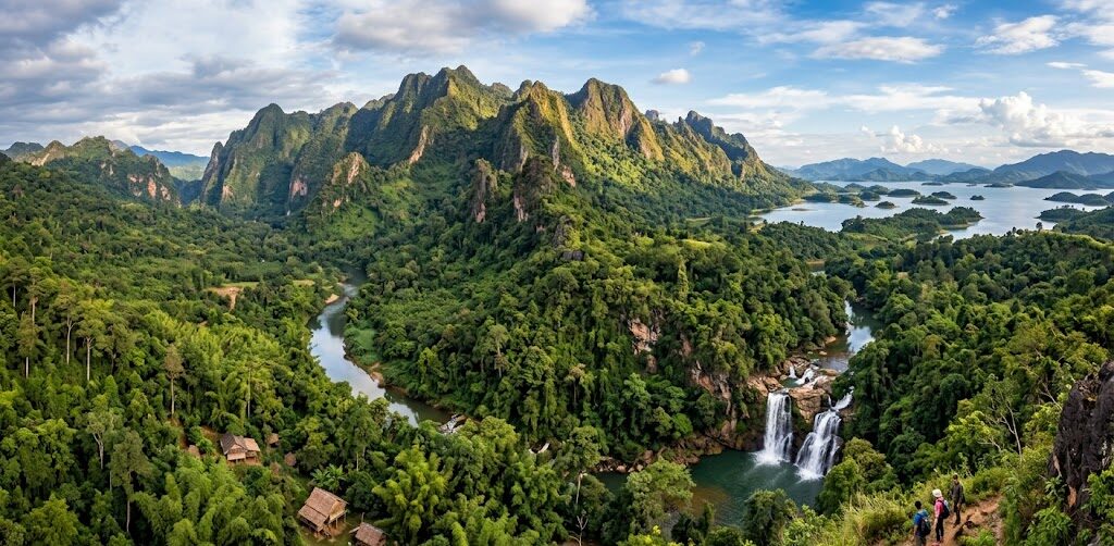 Phou Khao Khouay laos