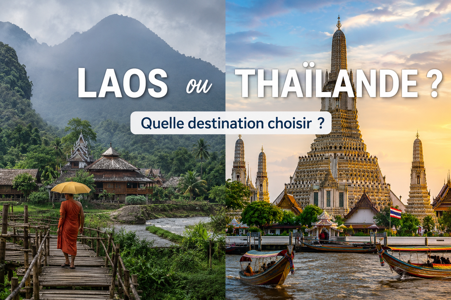 Laos ou Thaïlande : comparatif pour choisir sa destination