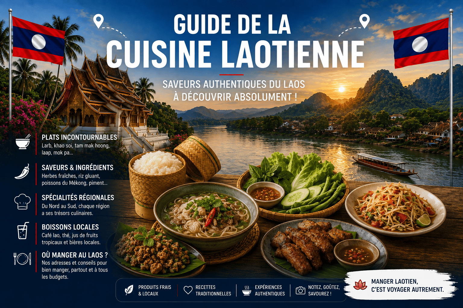 Guide culinaire : que manger au Laos, spécialités et plats traditionnels lao