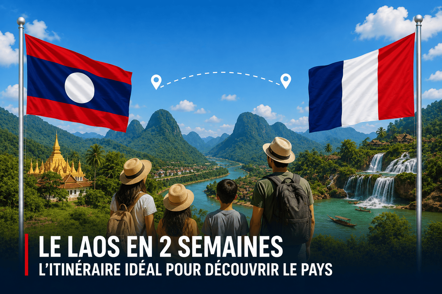 Itinéraire de voyage au Laos en 2 semaines, circuit nord-sud le long du Mékong