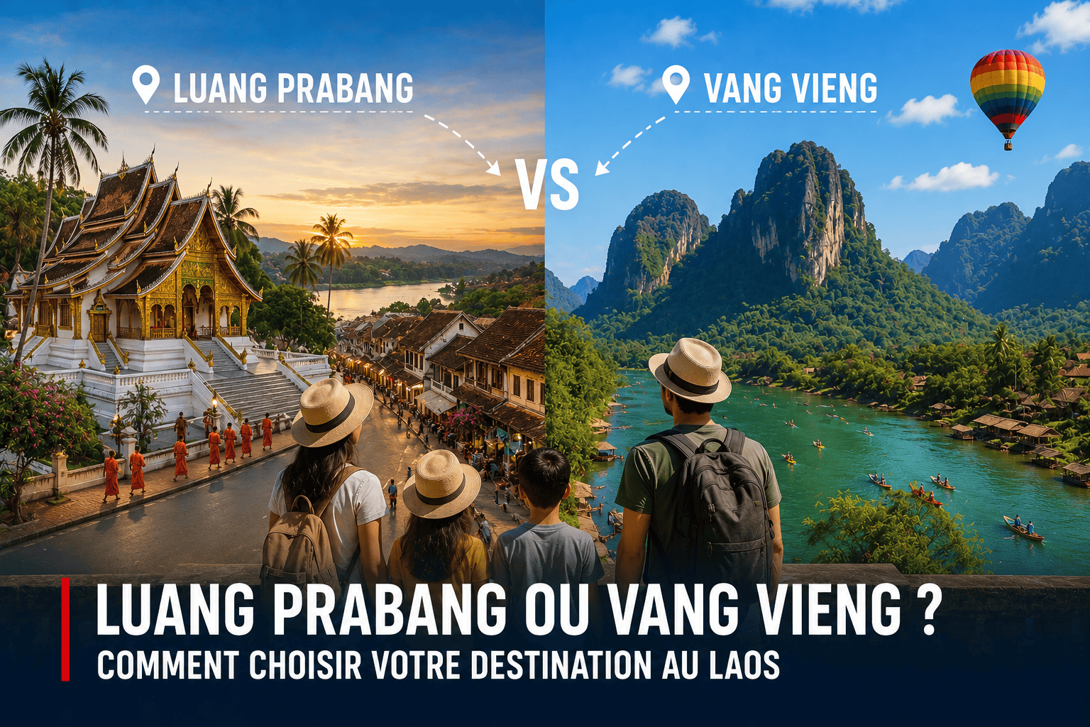 Comparatif Luang Prabang ou Vang Vieng pour choisir sa destination au Laos