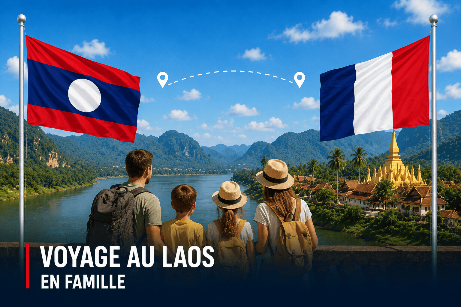 Voyage au Laos en famille avec enfants, cascades et éléphants